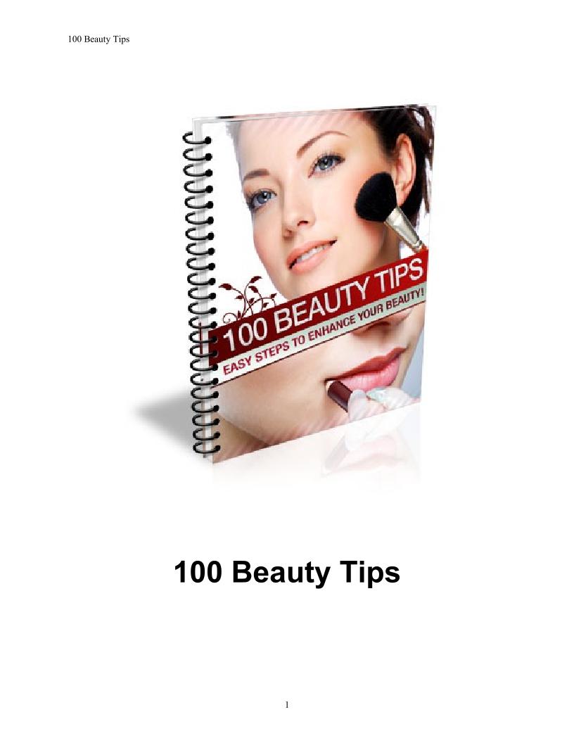 Discover the Ultimate eBook: 100 Essential Beauty Tips for Radiant Skin
