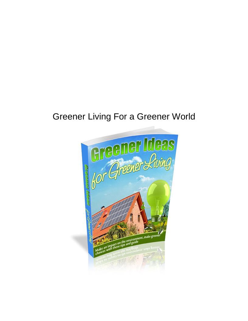 eBook: Your Ultimate Guide to Greener Living for a Healthier Planet