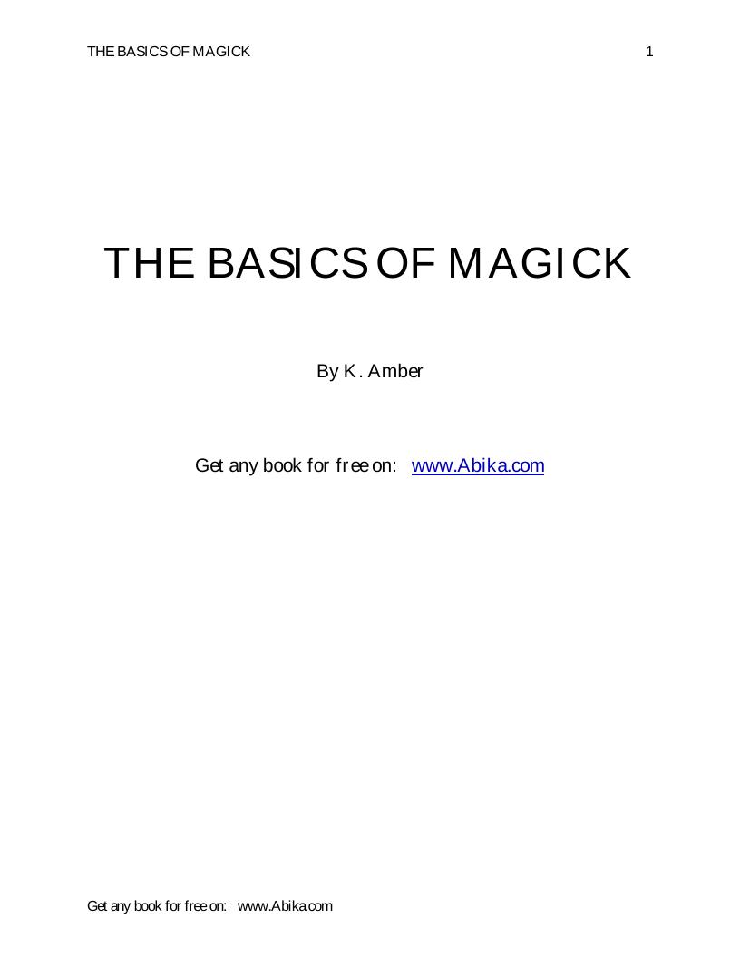 Unlock the Secrets of Basic Magick Essentials eBook Guide