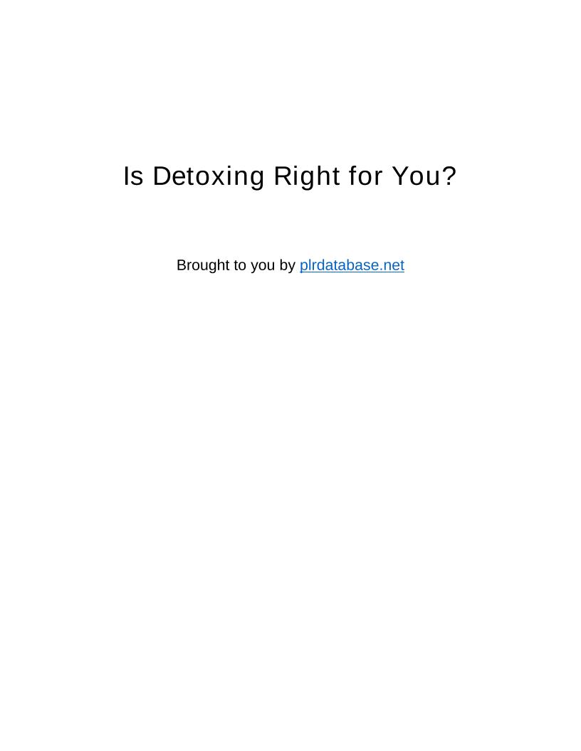 Unlock the Secrets of Body Detoxing with This Essential eBook Guide