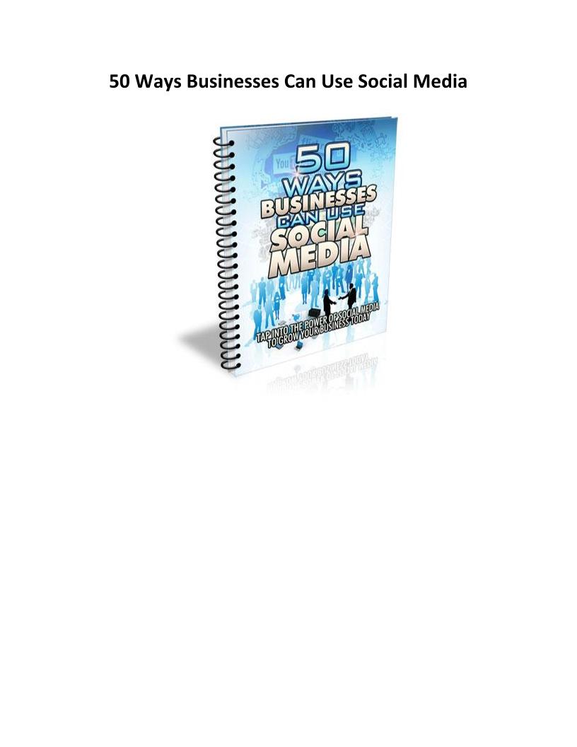 eBook: 50 Innovative Ways Businesses Can Leverage Social Media