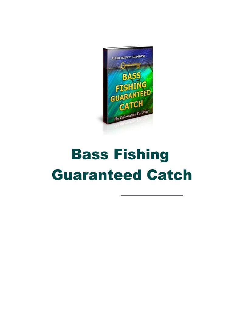 Ultimate eBook Guide to Mastering Bass Fishing Techniques and Secrets