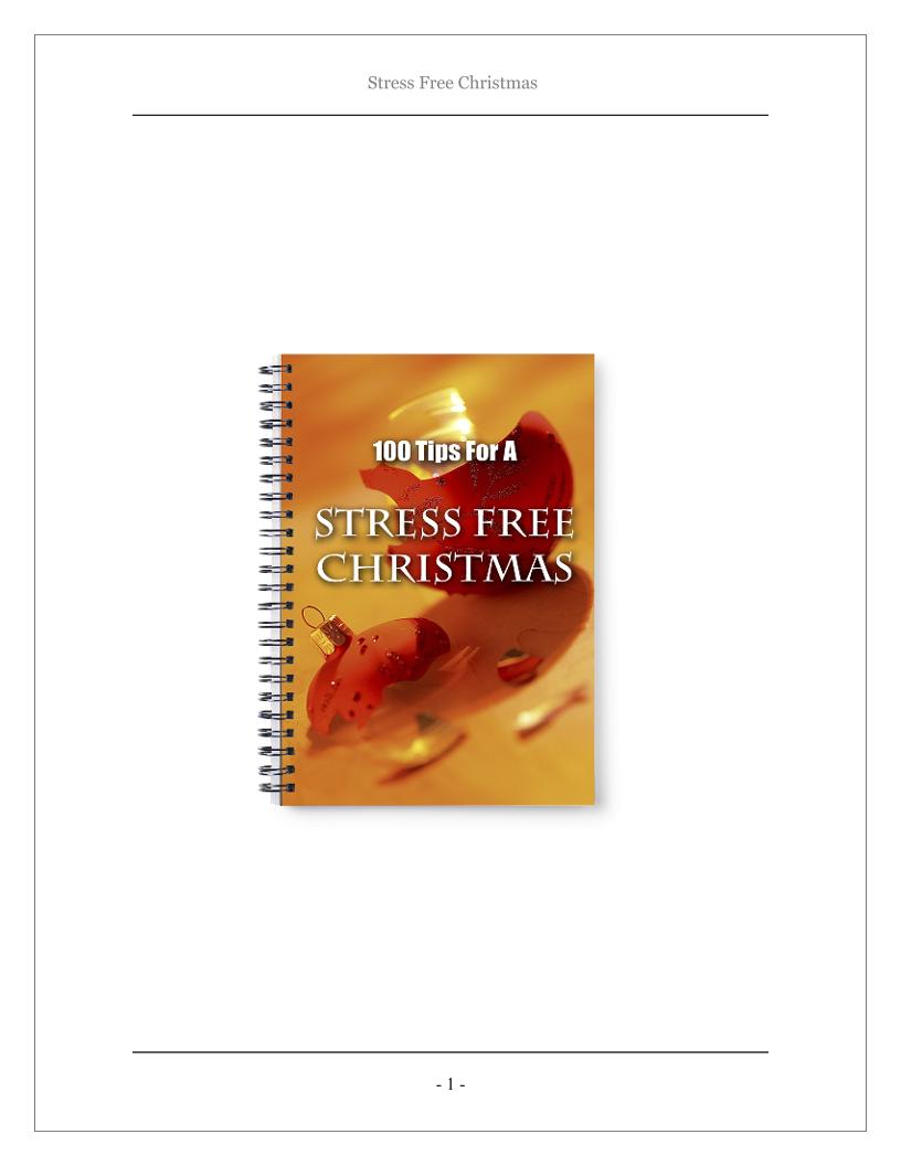 Discover the eBook: 100 Ways to Enjoy a Stress-Free Christmas Season