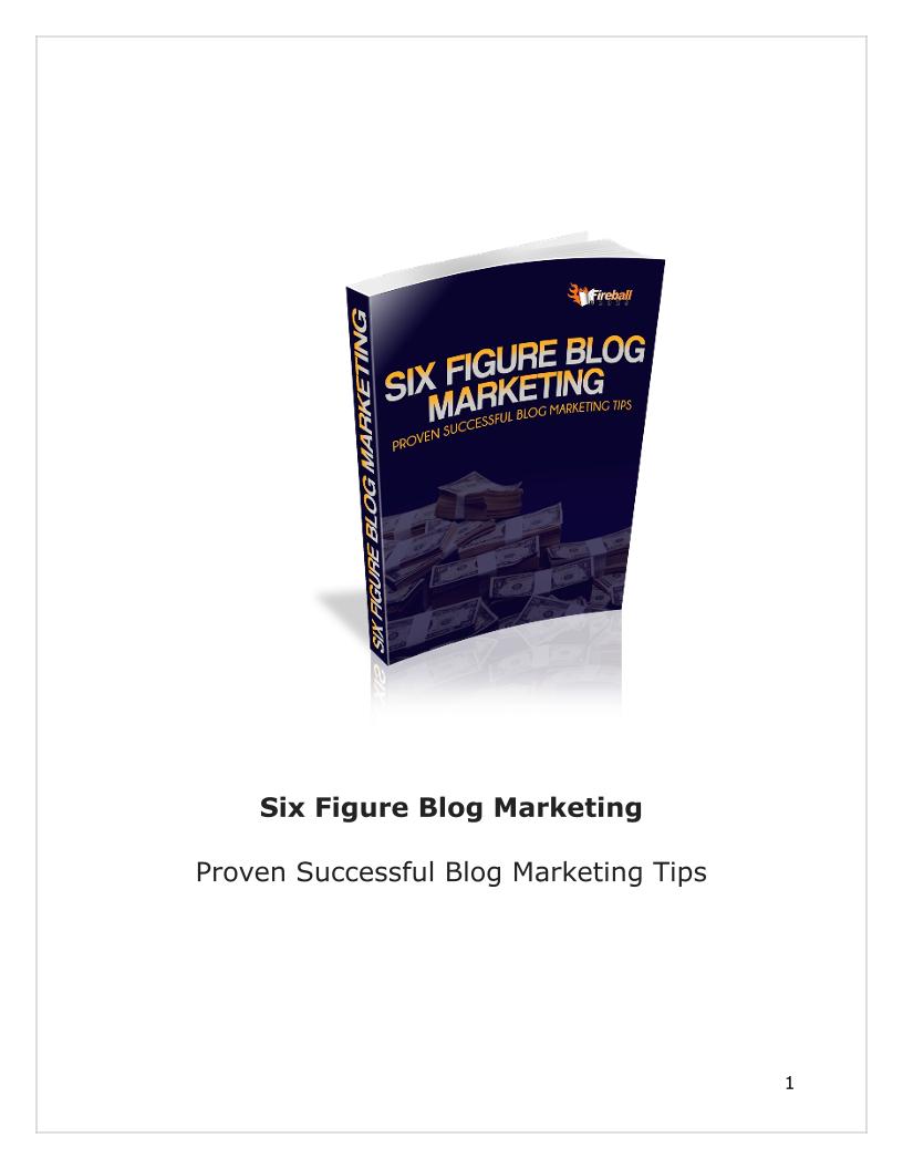 eBook: Master Six Figure Blog Marketing Strategies for Success