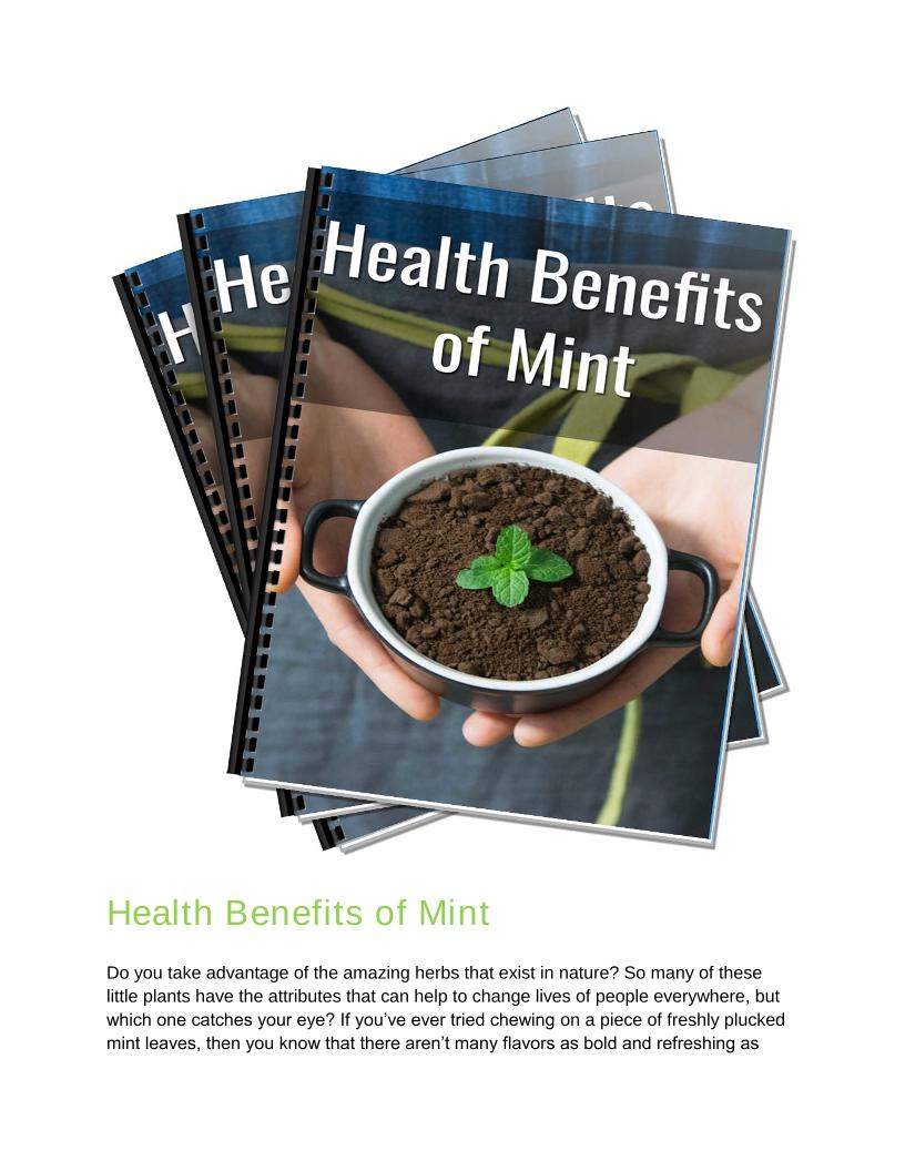 Discover the Health Benefits of Mint: An Essential eBook Guide