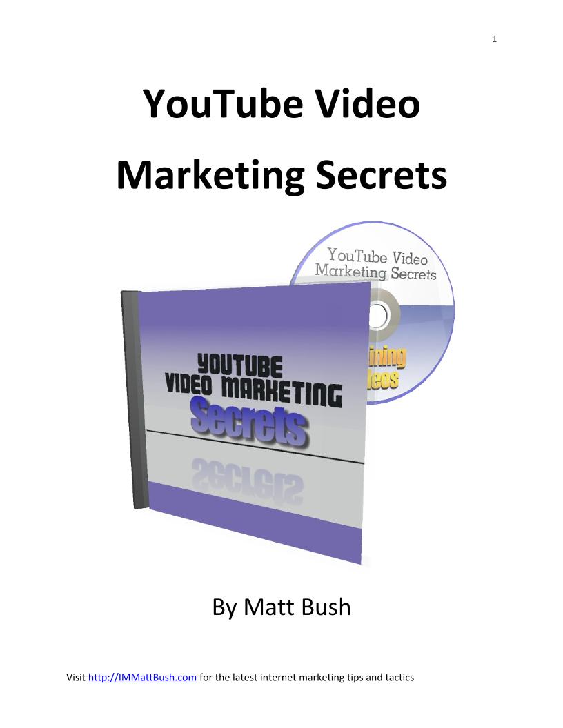 eBook: YouTube Video Marketing Secrets for Online Success