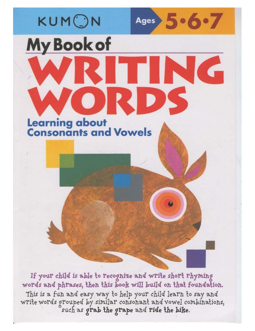 Explore the Exciting eBook for Kids Ages 5-7 on Writing Words