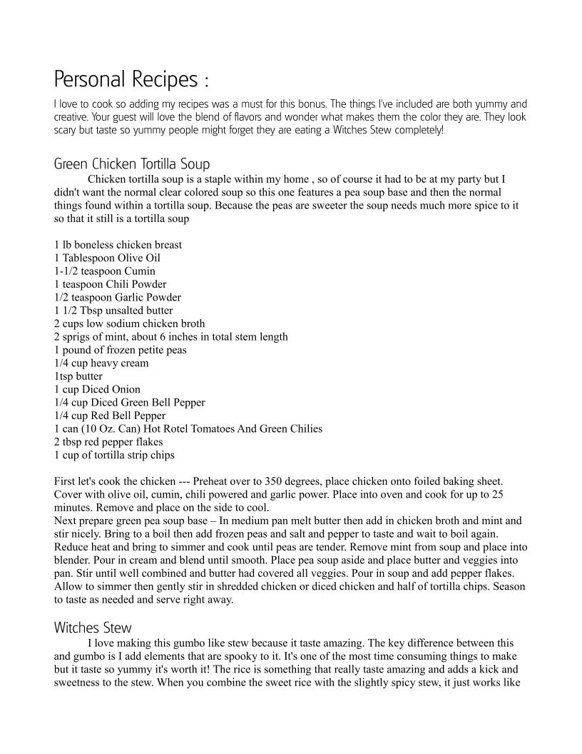 Spooky Delights eBook: Creative and Yummy Halloween Party Recipes Guide