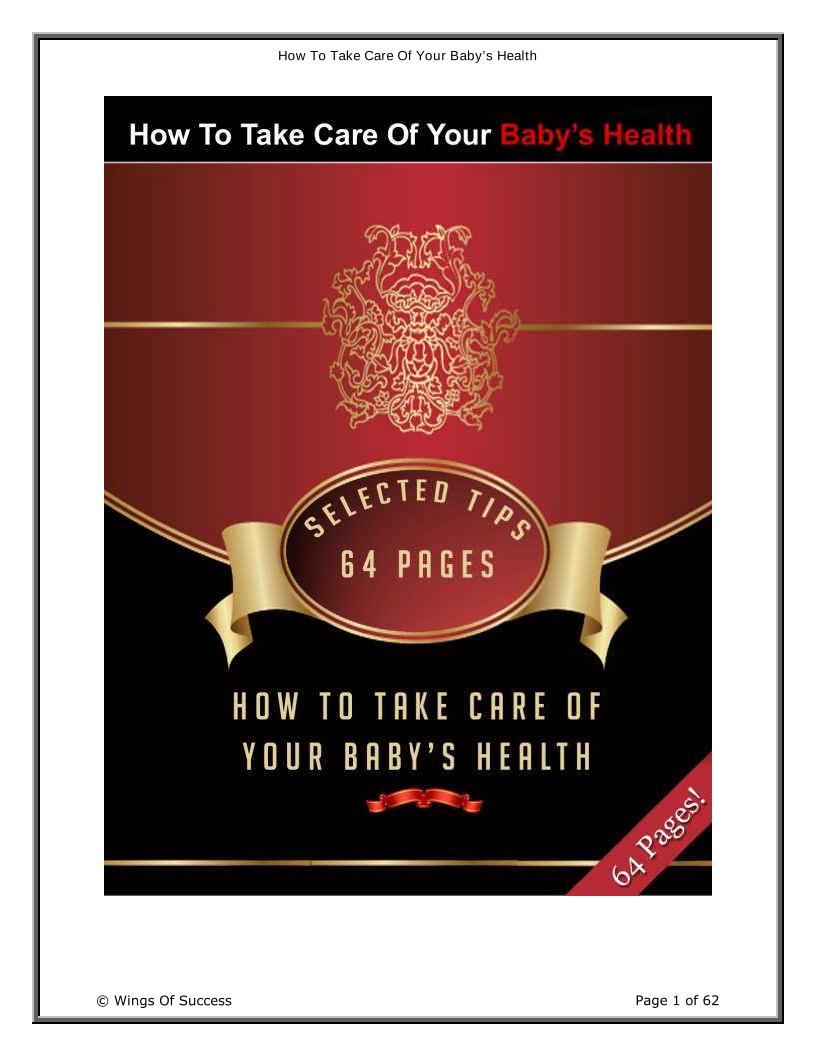 The Ultimate eBook on Caring for Your Baby's Health and Wellness