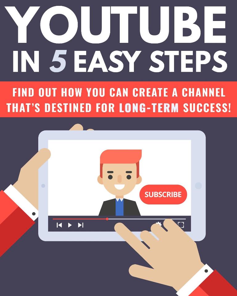 eBook: Unlock YouTube Success in 5 Easy Steps – A Beginner's Guide