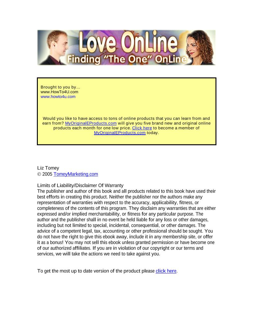 eBook: Discover Online Dating Secrets to Find True Love