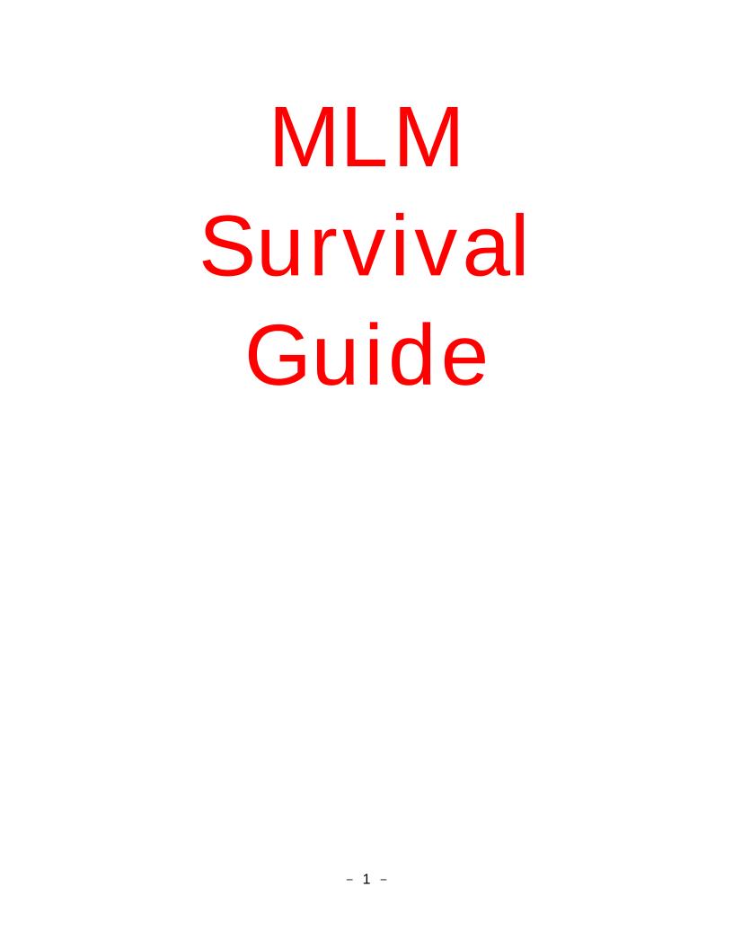 The Ultimate eBook Guide to Thriving in MLM Networks