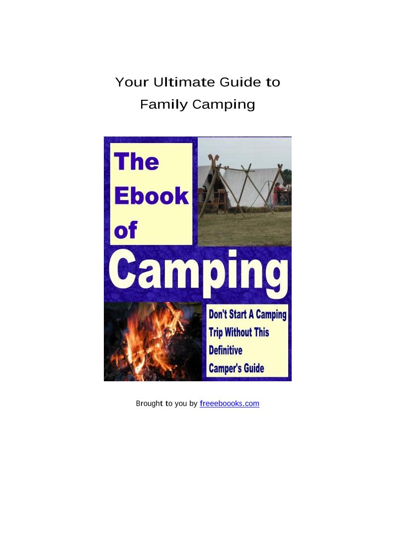 eBook: Your Ultimate Guide to Family Camping Adventures