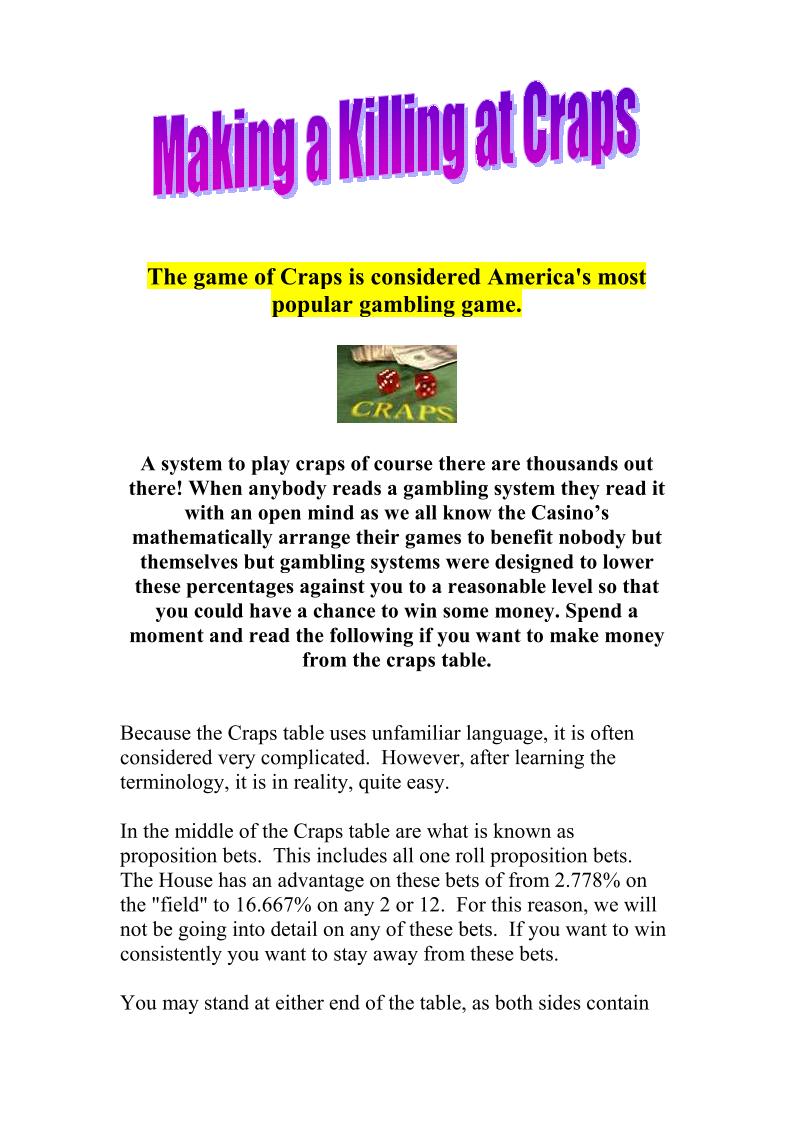 Unlock the Secrets of Craps with This Ultimate eBook Guide