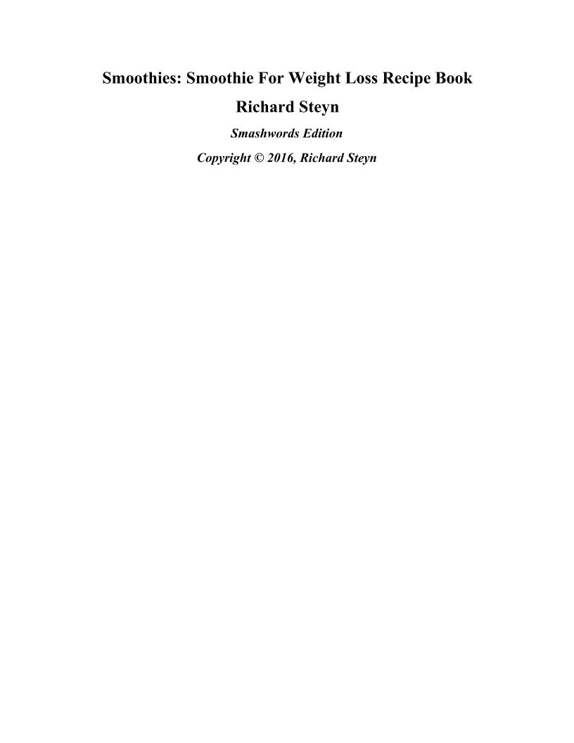 Energizing eBook: Delicious Smoothies for Effective Weight Loss Recipes
