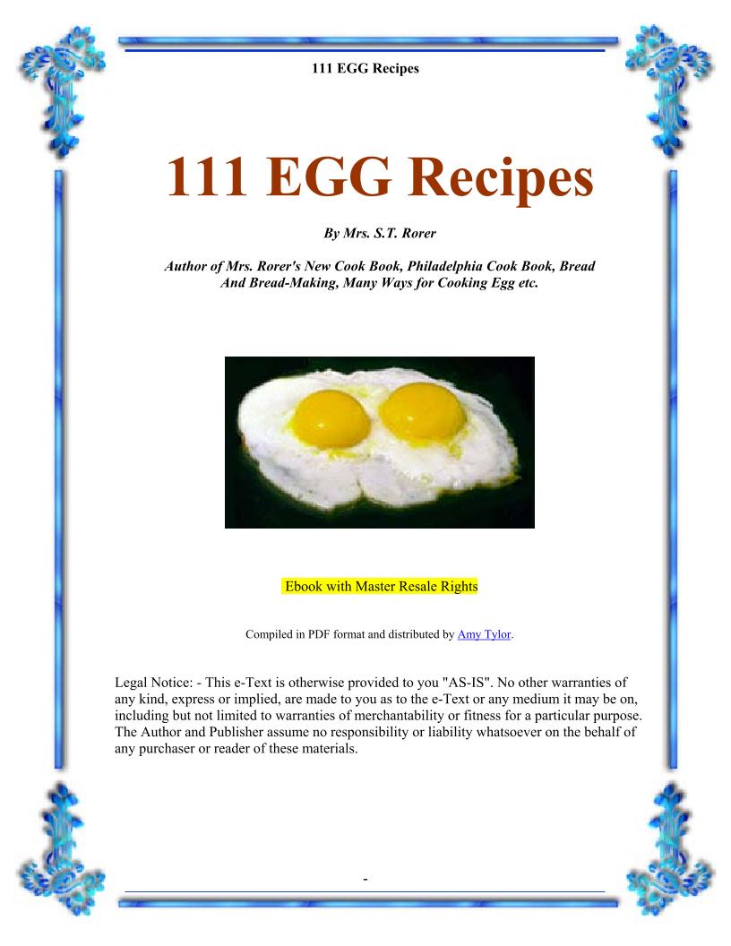 eBook: 111 Creative Egg Recipes for Culinary Enthusiasts
