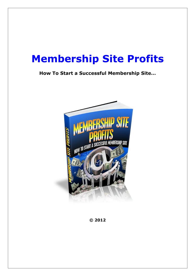 eBook: Mastering Membership Site Profits for Long-Term Online Income
