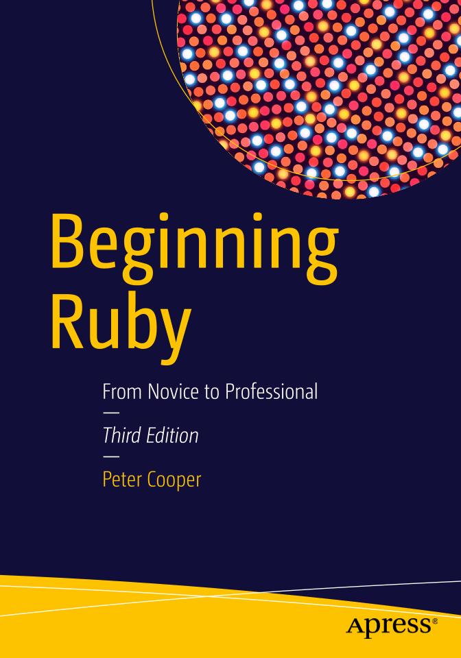 eBook: Beginner's Guide to Mastering Ruby Programming from Novice to Pro