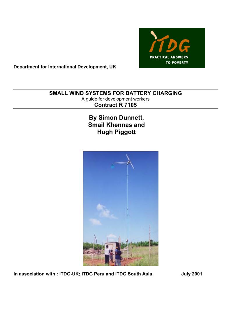 eBook: Empowering Rural Communities with Small Wind Systems for Battery Charging