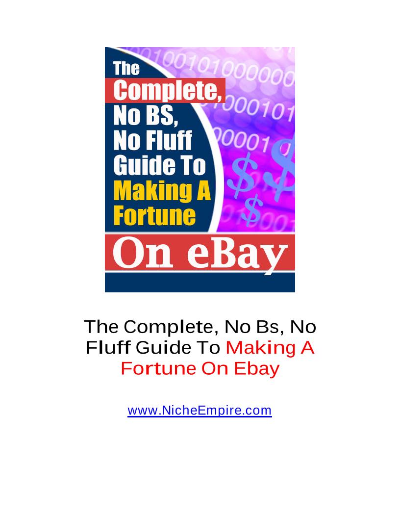 eBook Guide to Mastering eBay for Massive Profits