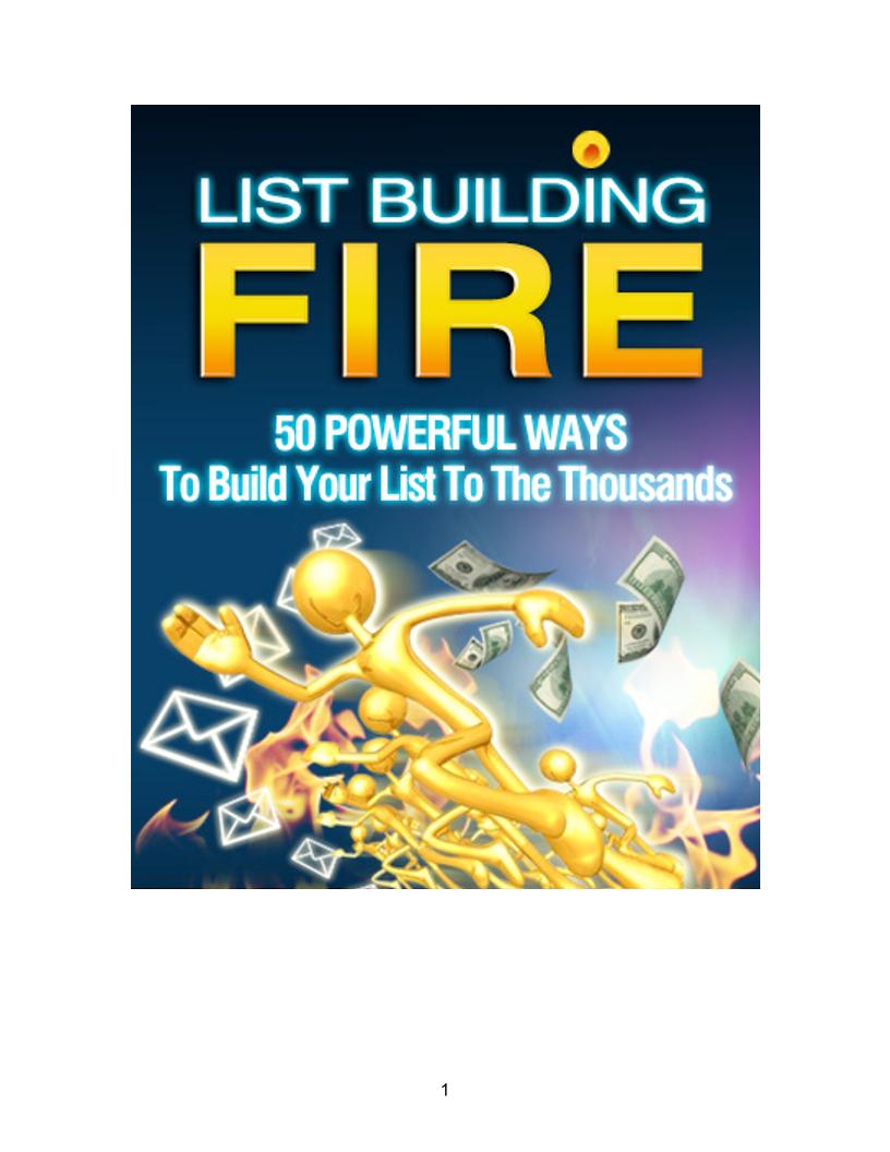 eBook: Ignite Your List Building Fire for Explosive Marketing Success