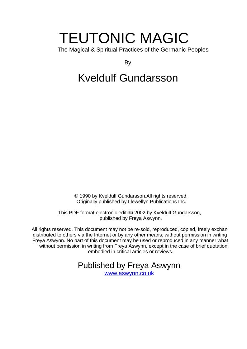 Discover Teutonic Magic eBook: The Magical and Spiritual Ways of the Germanic Peoples