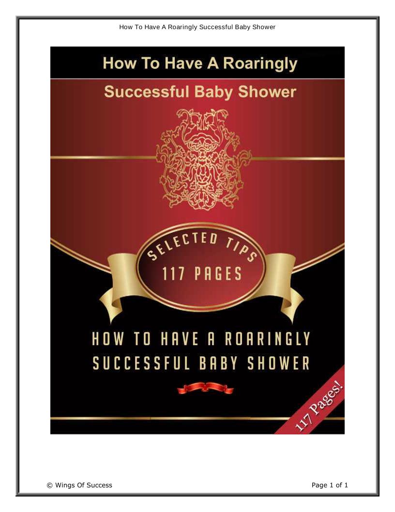 The Ultimate eBook on Roaring Baby Shower Success