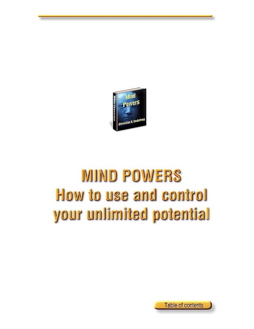 Unlock the eBook Mind Powers: Explore Hidden Strengths and Abilities