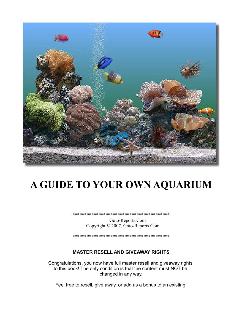 Essential eBook Guide to Mastering Aquarium Care and Maintenance