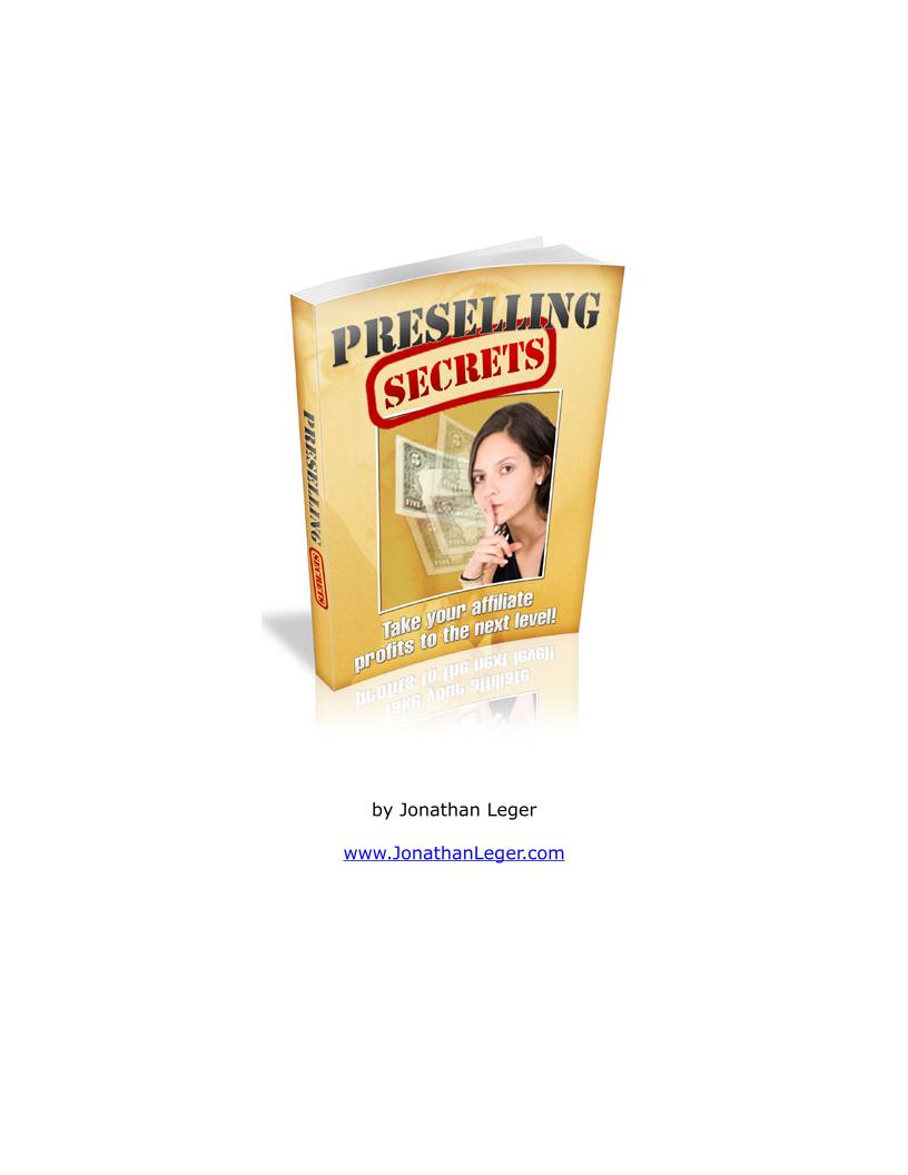 Preselling Secrets eBook: Strategies for Building Trust in Marketing