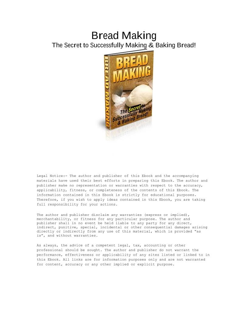eBook: Mastering the Secrets of Homemade Bread Making