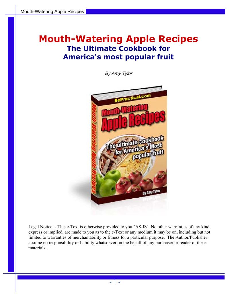 Delicious eBook of Mouth-Watering Apple Recipes for Every Meal