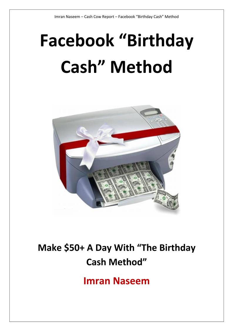 Unlock Profits with the Facebook Birthday Cash eBook: A CPA Marketing Guide