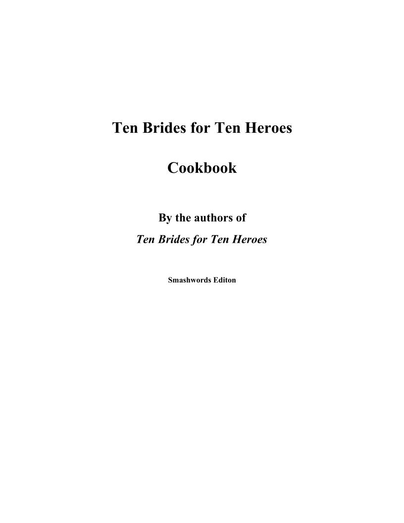 Irresistible eBook Recipes from Ten Brides for Ten Heroes