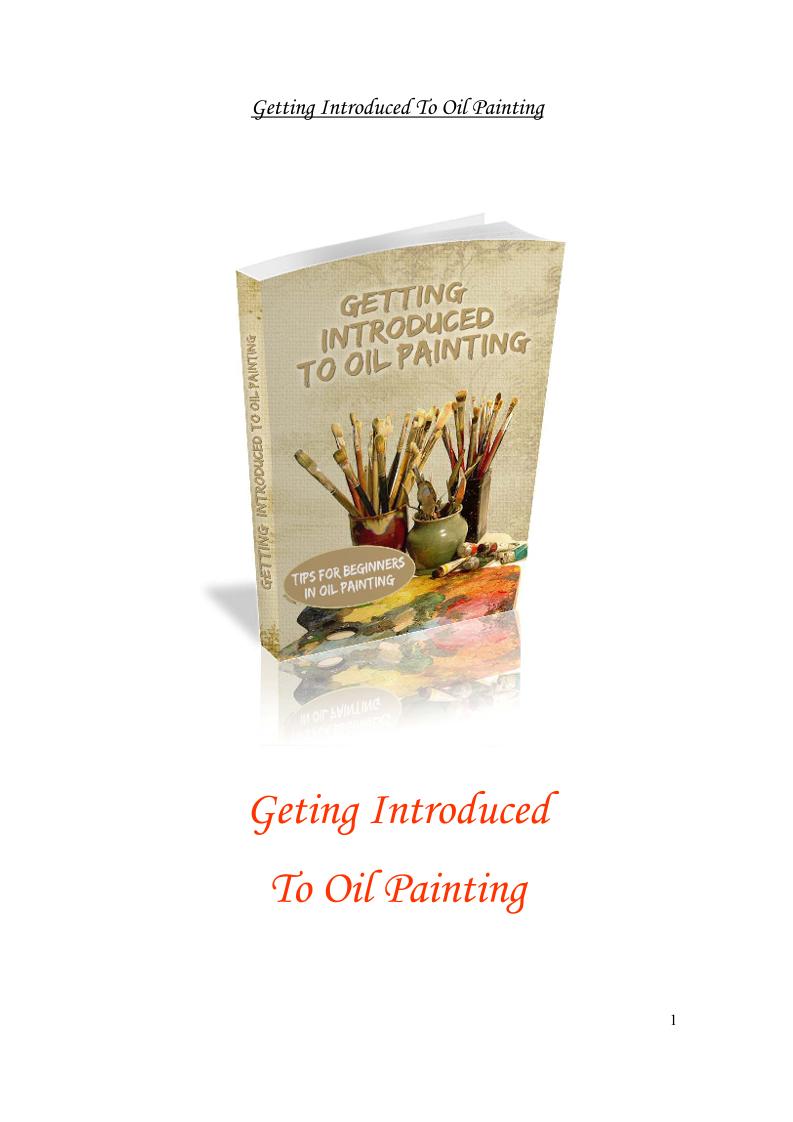 eBook: Your Essential Guide to Getting Started with Oil Painting