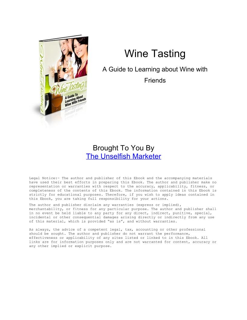 Discover the Joy of Wine Tasting: An Essential eBook Guide