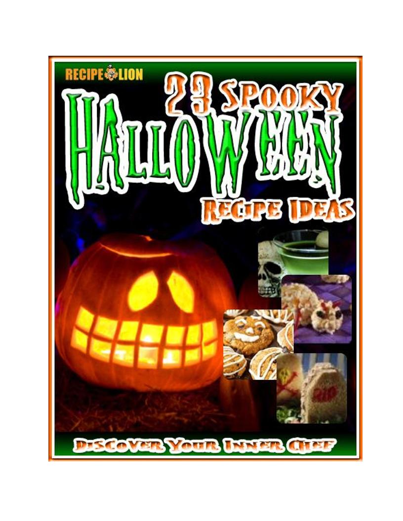 Spooky Halloween eBook: 23 Fun Recipe Ideas for Parties