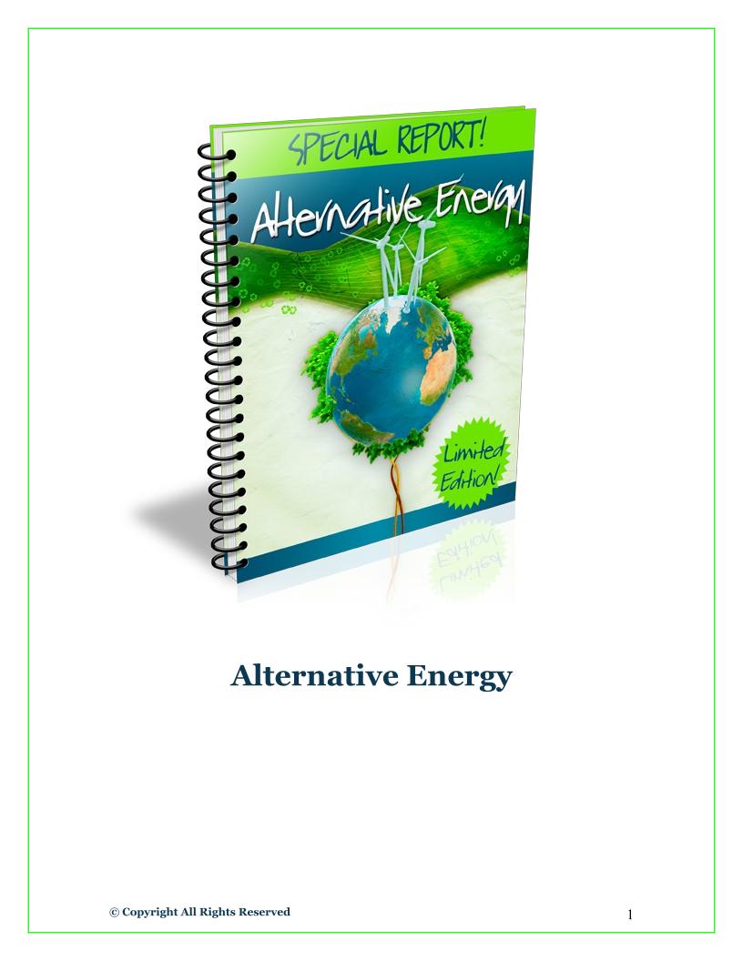 eBook: Discovering Alternative Energy Sources and Their Benefits
