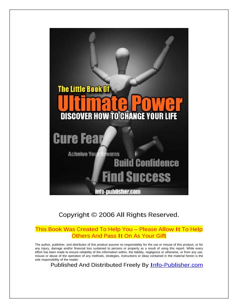 Unlock Your Ultimate Power: The Essential eBook for Personal Transformation