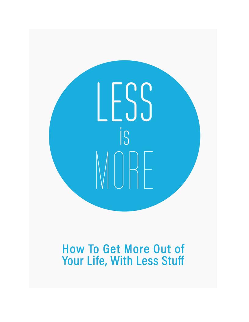 The eBook on Less is More: Embracing Minimalism for Happiness