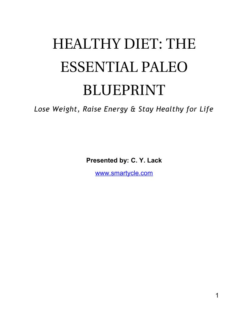 eBook: The Essential Paleo Blueprint for Healthy Living and Weight Loss