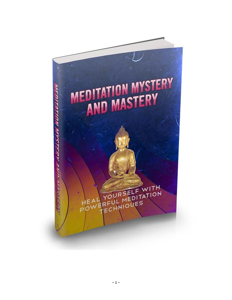 Unlock the Power of Meditation: Your Ultimate eBook Guide