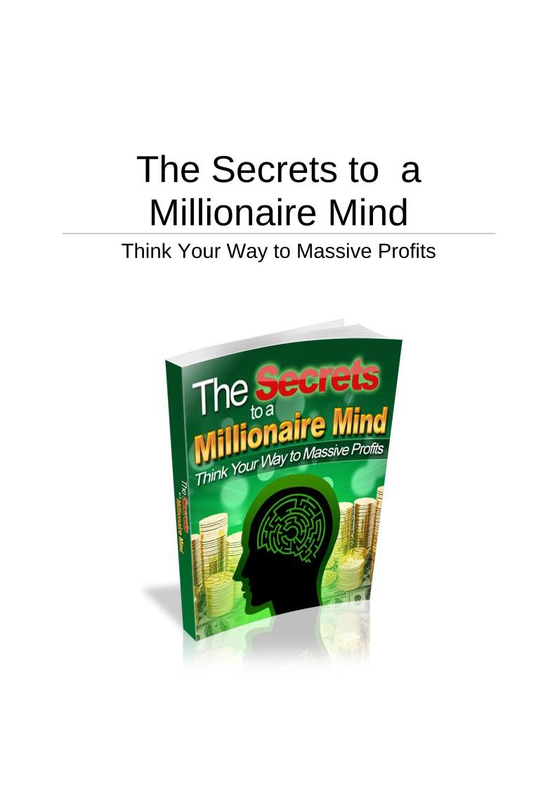 Unlock the eBook Secrets to a Millionaire Mind for Massive Profits