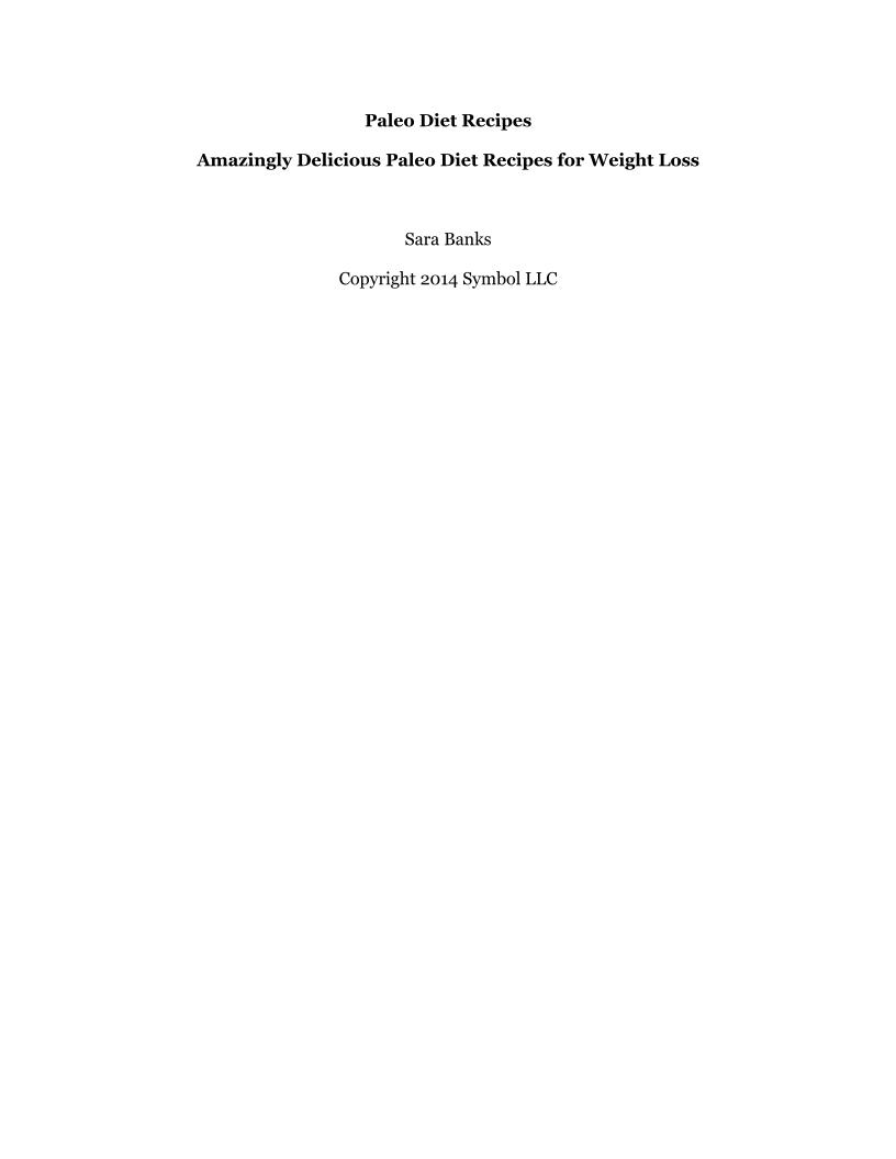 Discover Amazing Paleo Diet Recipes eBook for Weight Loss