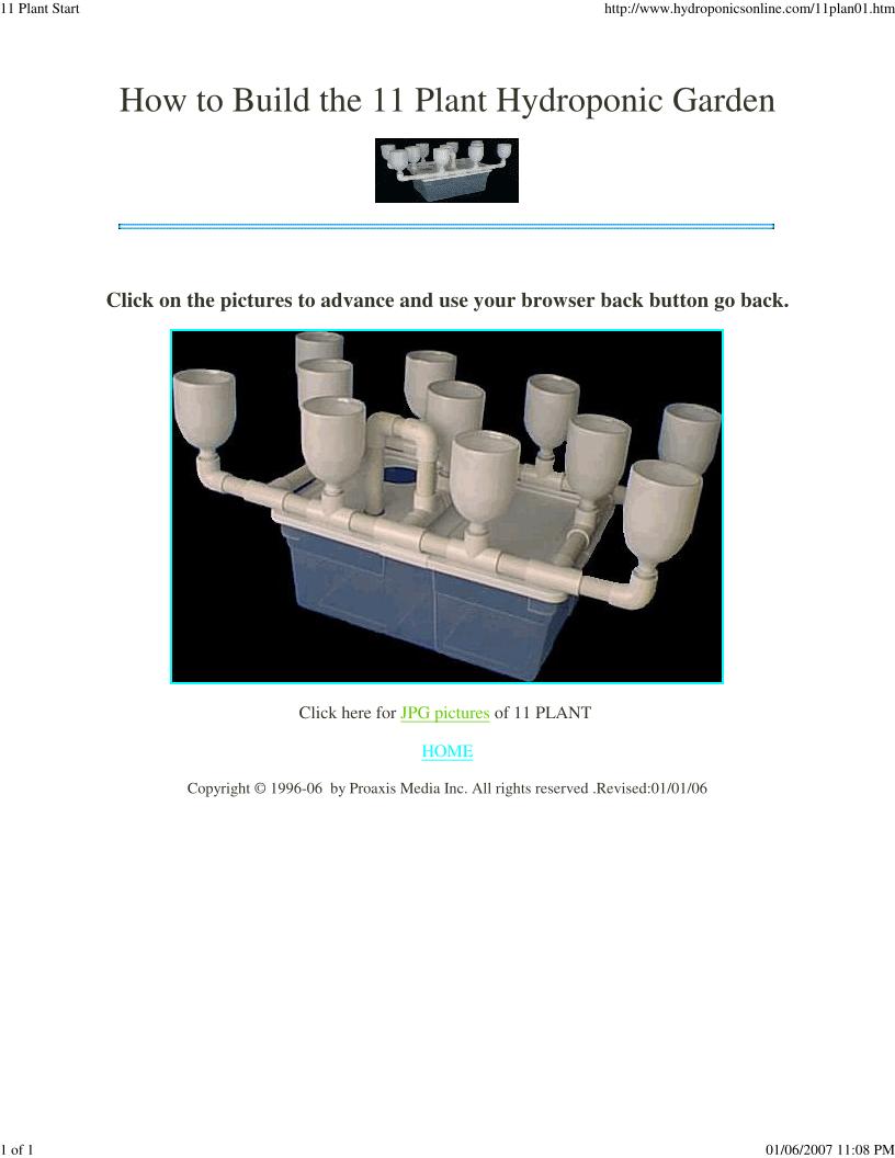 Discover the eBook on Building Your 11 Plant Hydroponic Garden