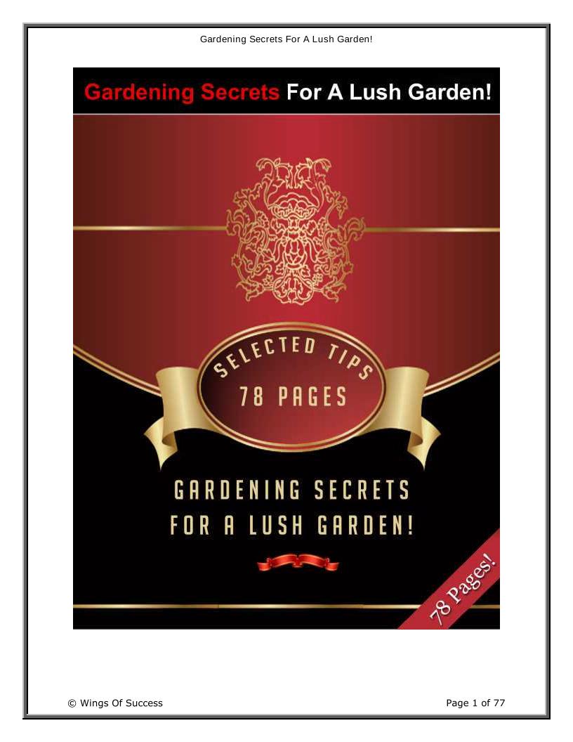 eBook: Ultimate Secrets for a Lush Garden Adventure