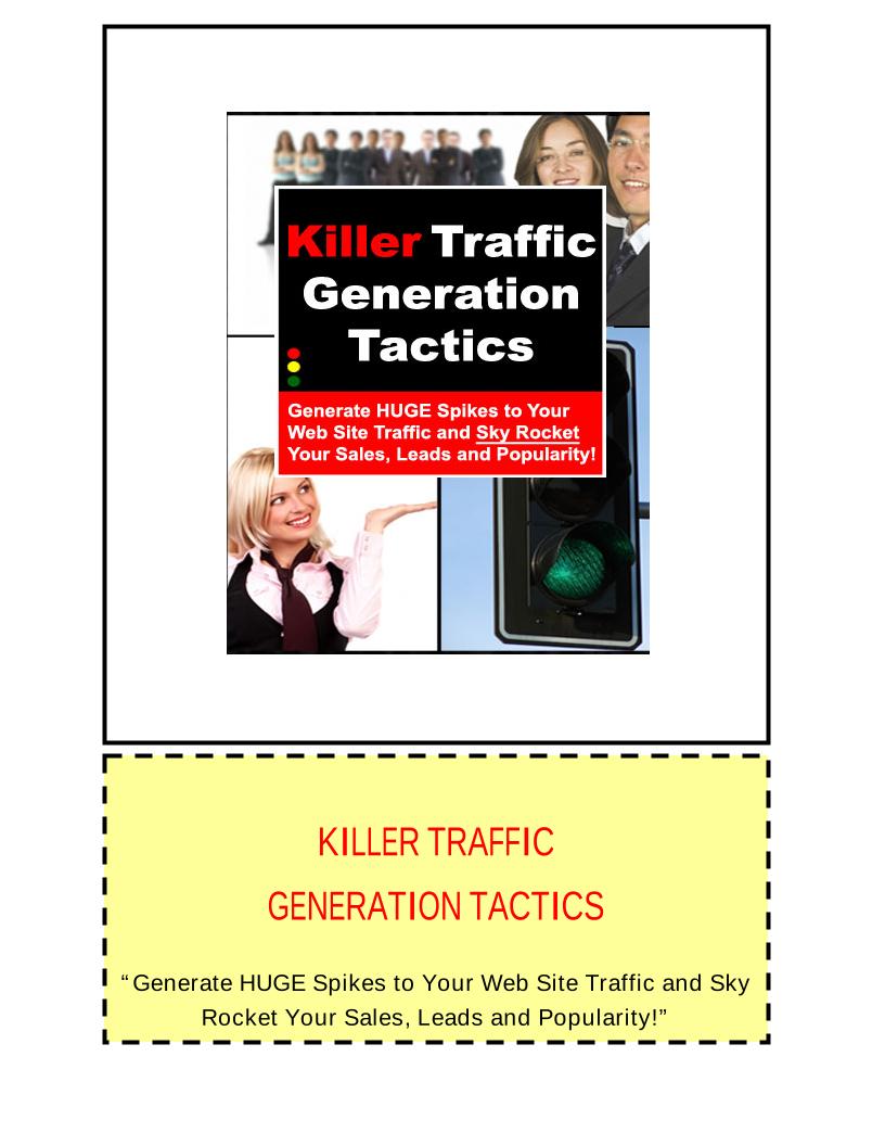 Unlock Killer Traffic Generation Tactics eBook for Massive Traffic Boosts