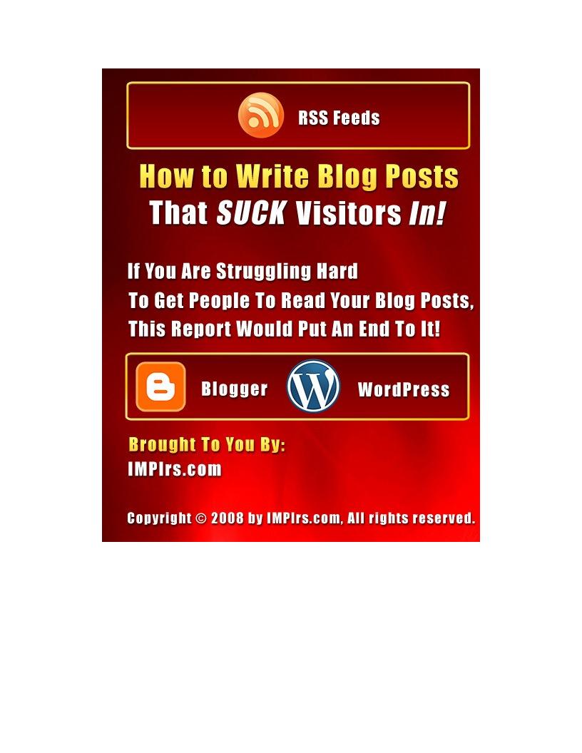 Discover the Ultimate eBook for Writing Blog Posts That Attract Visitors Naturally