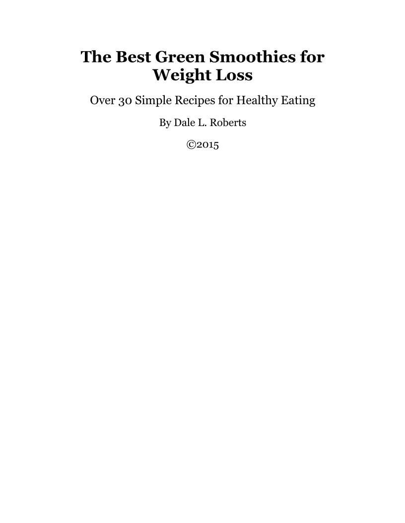 The Ultimate eBook on Green Smoothies for Effective Weight Loss