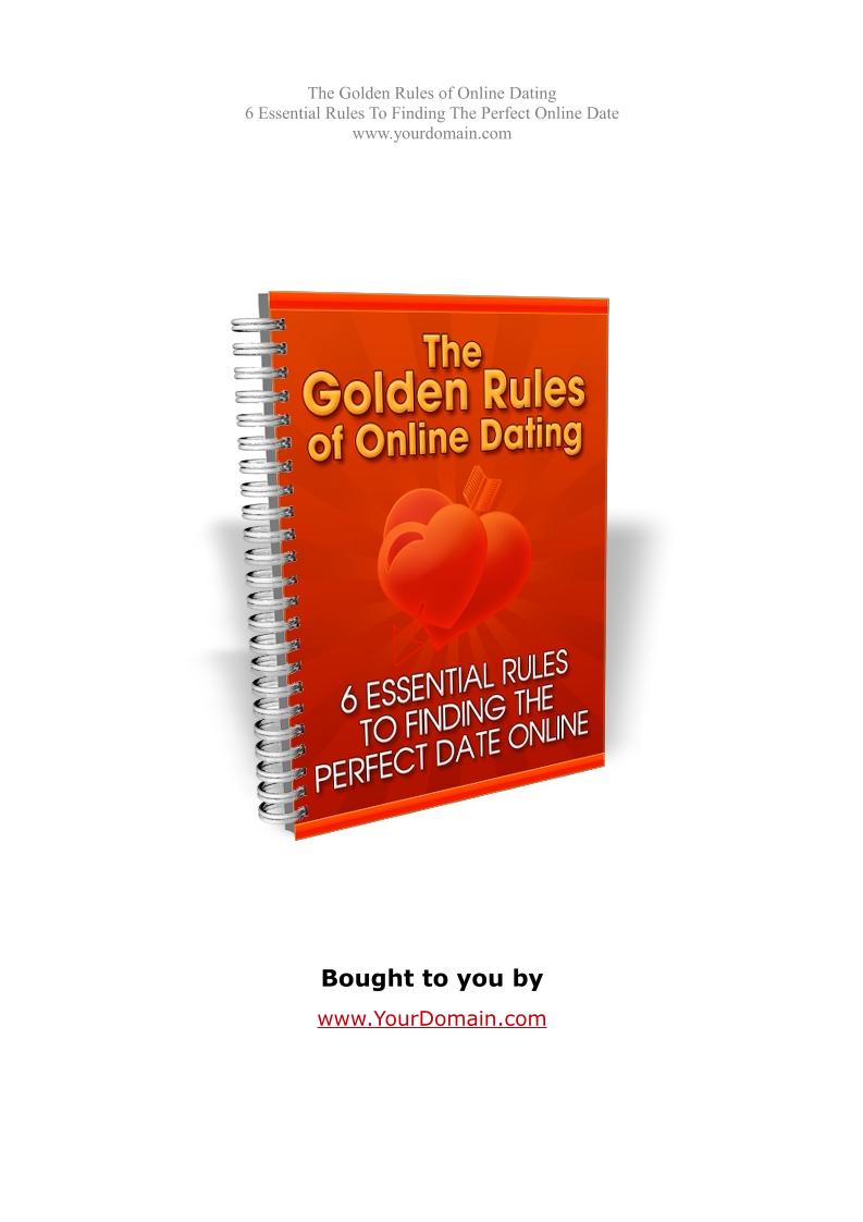 Unlock the Golden Rules of Online Dating: Your Essential eBook Guide